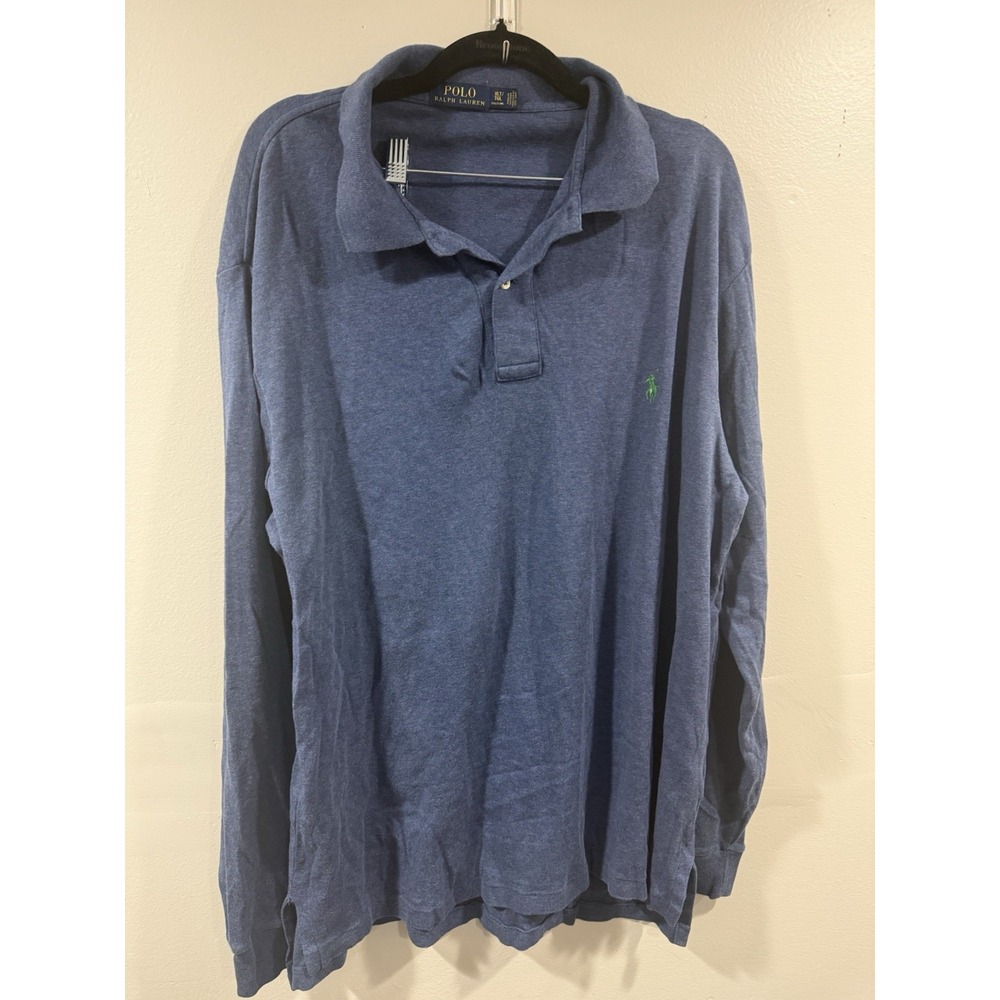 Vintage Polo by Ralph Lauren Sz XLT Blue Long Sleeve 100% Cotton